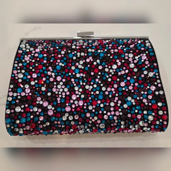 INC International Concepts Rhinestone Clutch - Picture 1 of 11